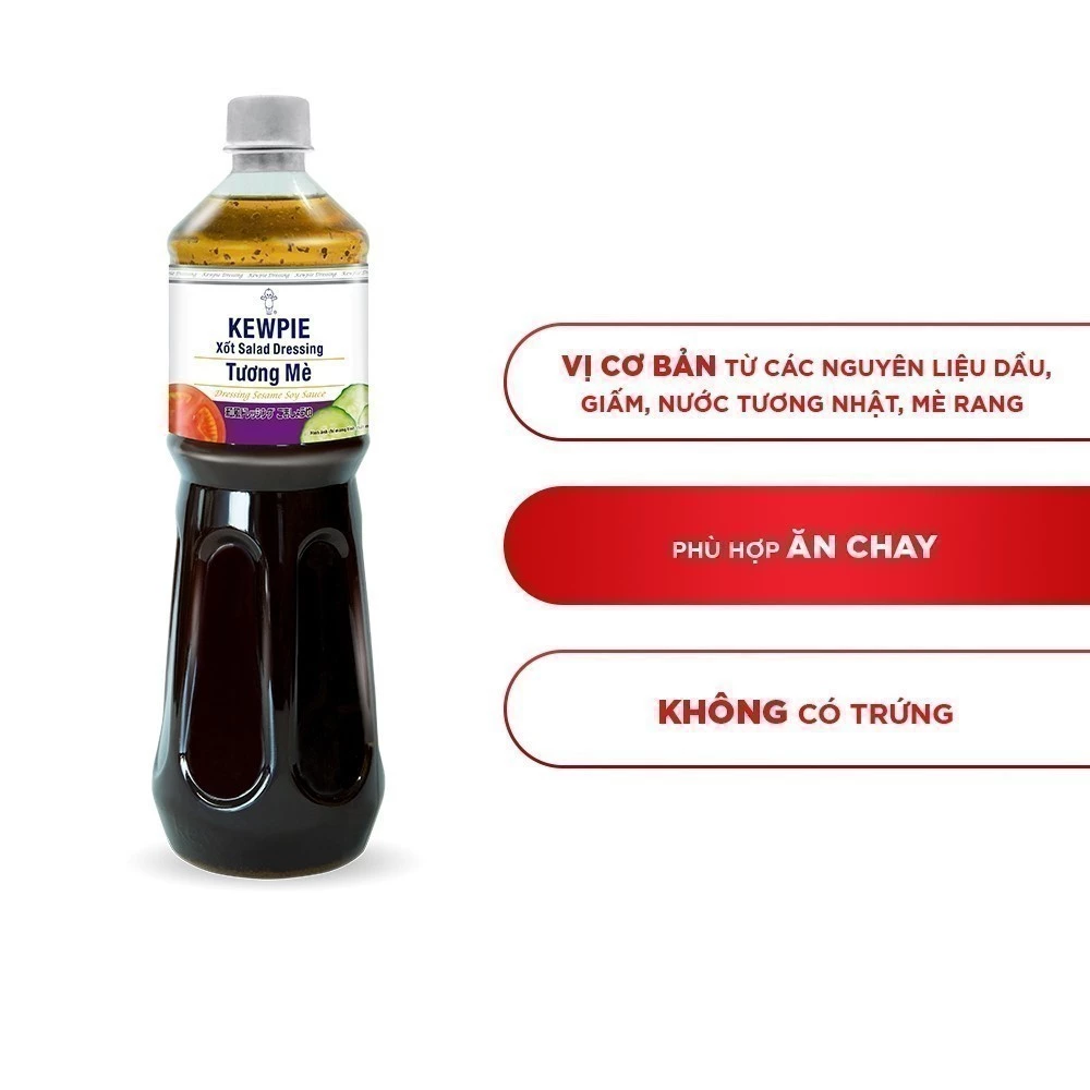 Xốt Salad Dressing Tương Mè Kewpie 1L Bí Quyết Ăn Chay Nâng Tầm Ẩm Thực Thực Vật