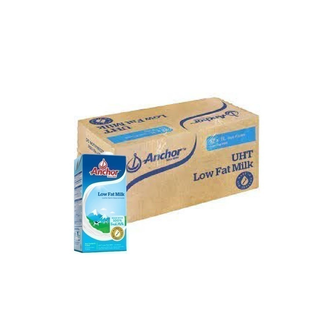 Thùng 12 Hộp Sữa Tươi Tiệt Trùng Ít Béo Anchor 1 Lít Lựa Chọn Lý Tưởng Cho Cuộc Sống Lành Mạnh