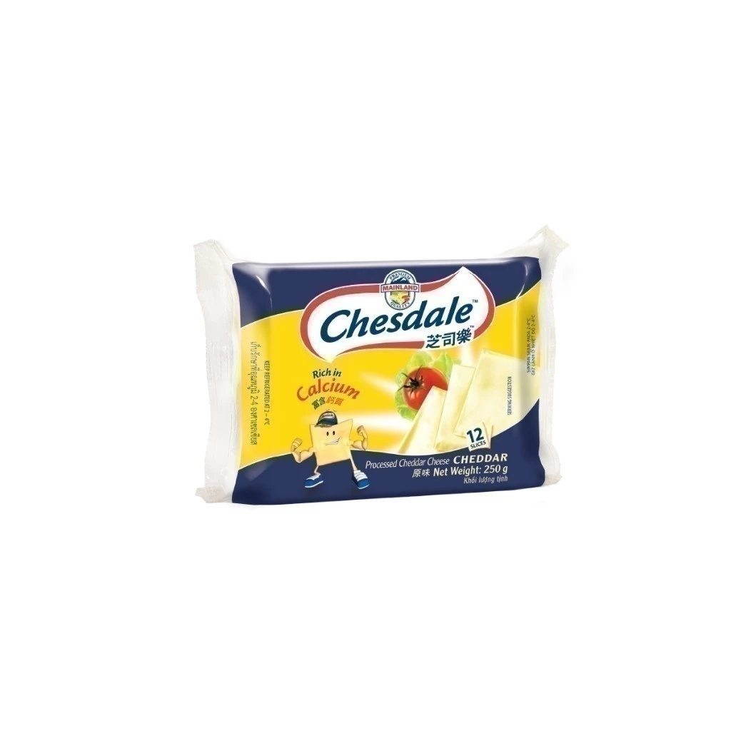  Phô Mai Lát Cheddar Chesdale Mainland 250gram Hương Vị Kinh Điển Từ New Zealand Cho Mọi Bữa Ăn