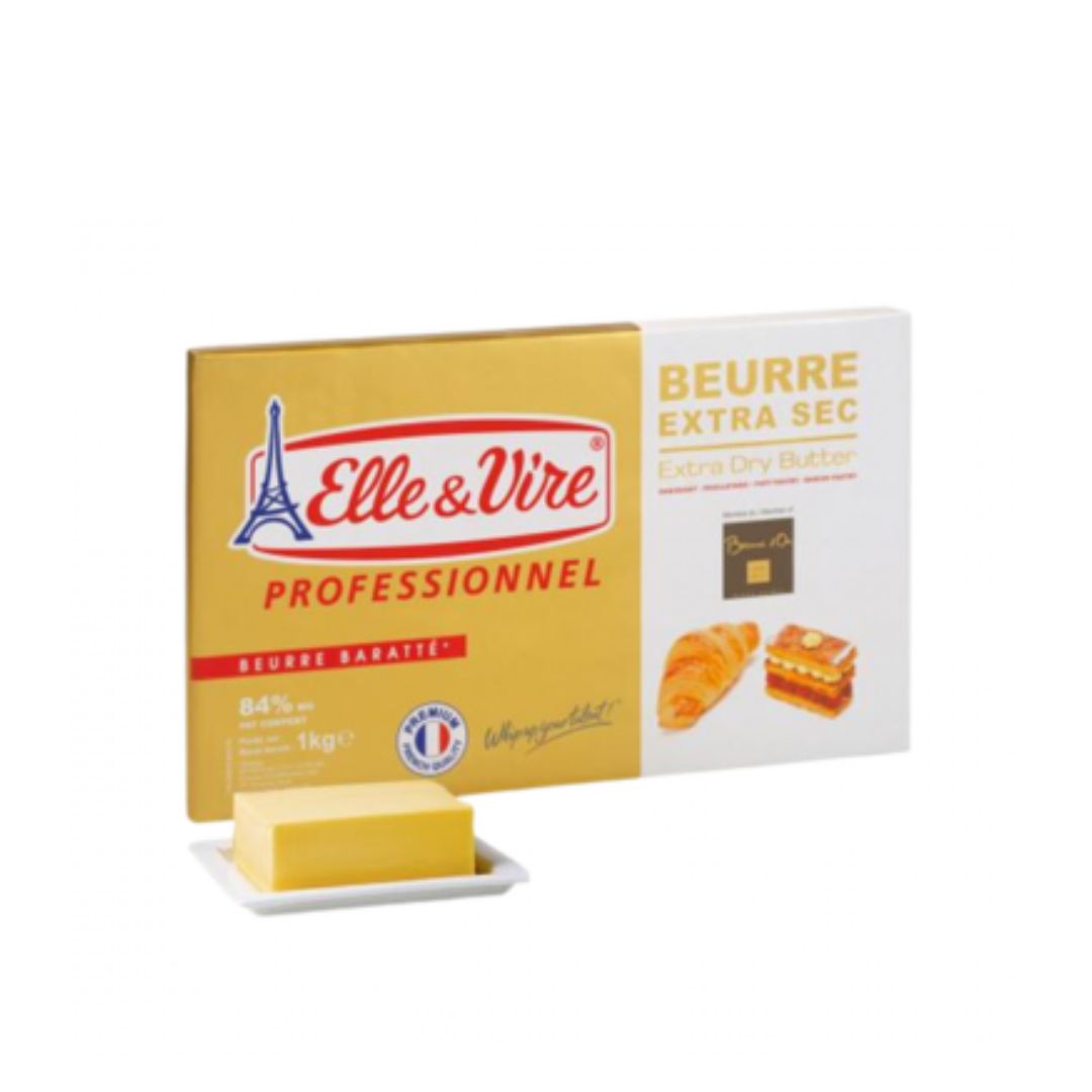 Bơ Cán Elle & Vire Pháp 84% Béo Khay 1KG