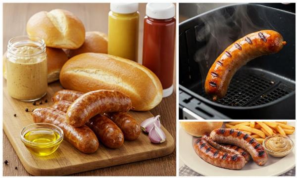 Cách Làm Xúc Xích Đức Bratwurst Bằng Nồi Chiên Không Dầu Mẹo Ngon Khó Cưỡng